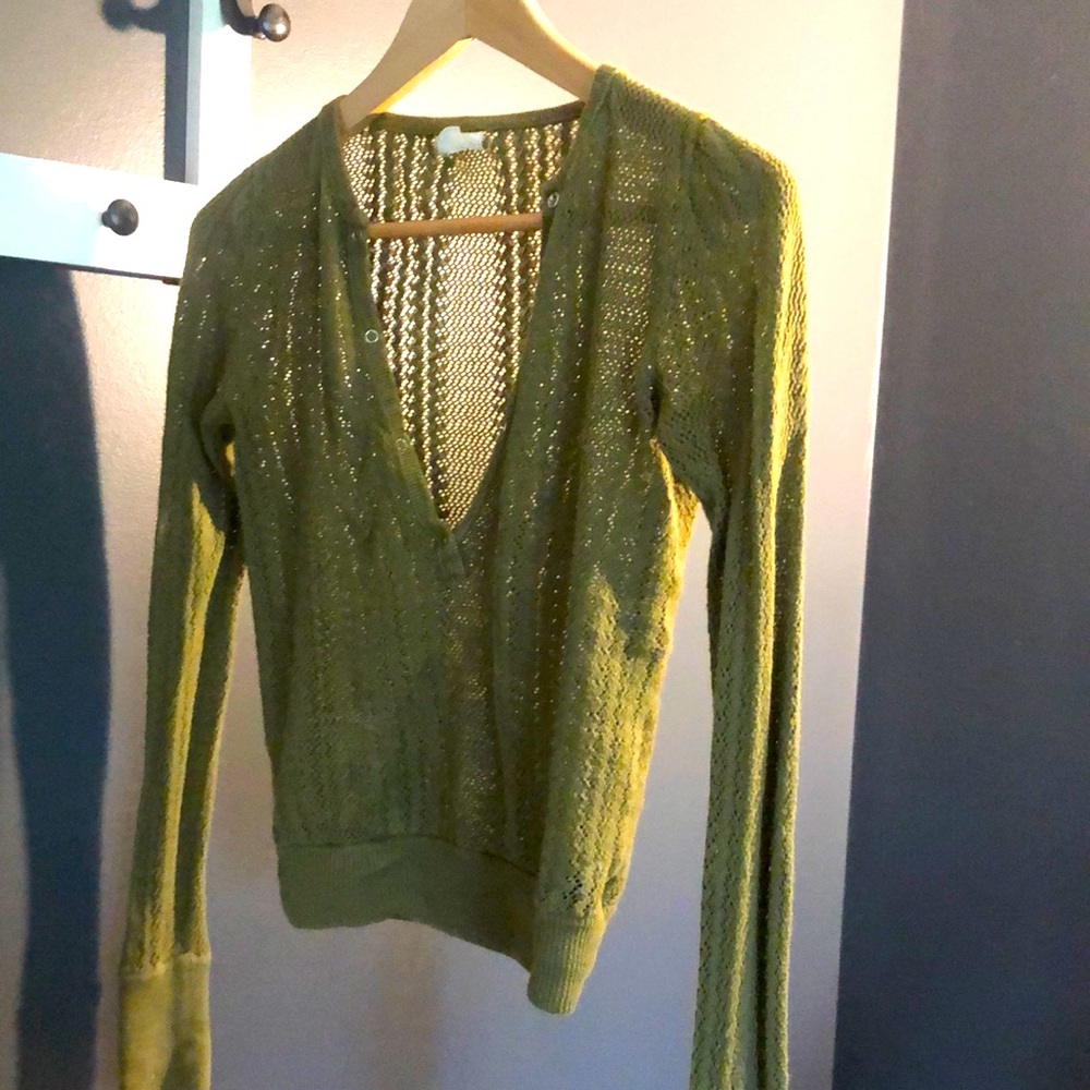 American eagle long sleeve knitted shirt